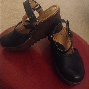 rina wooden platform wedges